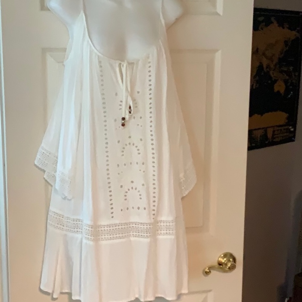 BLUE ISLAND BCH Swim Coverup W/Straps 3/4 Sleeves